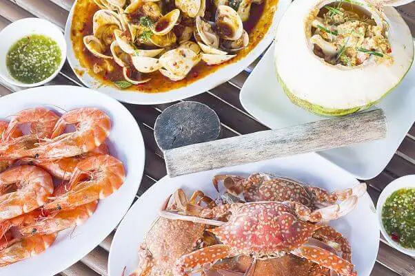 Seafood options in beach restaurants in Miami