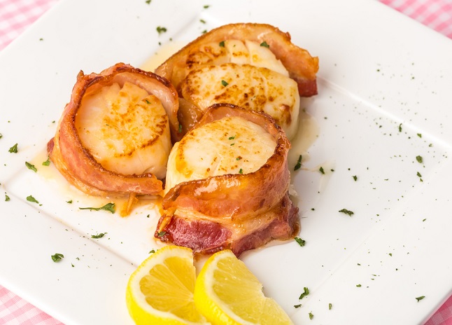 Bacon Wrapped Scallops Seafood